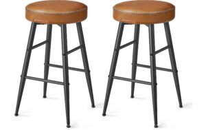 Vasagle Barhocker, 2er Set, Sitzhöhe 63cm 49.5x63 cm (DxH), Traglast 100 kg
