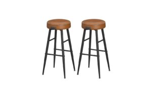 Vasagle Barhocker, 2er Set, Sitzhöhe 75cm 51.6x75 cm (DxH), Traglast 100 kg