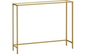 VASAGLE Konsolentisch 100.5 x 80 cm, Gold