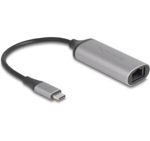 Delock USB3.2 Gen2 Typ-C zu LAN Adapter 0.01/ 0.1/1/2.5/5Gbps