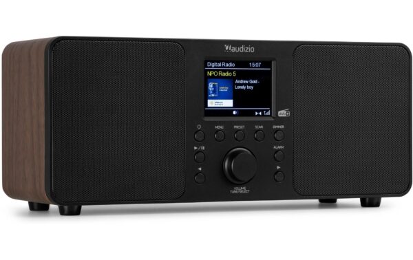 Audizio Genua WD DAB+/FM Radio mit Bluetooth, holzoptik kaufen Schweiz | Mediatech.ch