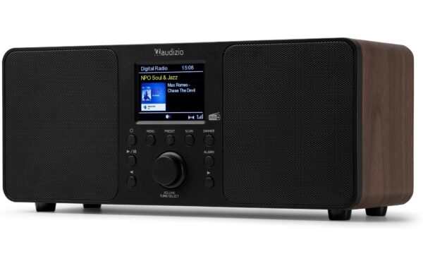 Audizio Genua WD DAB+/FM Radio mit Bluetooth, holzoptik