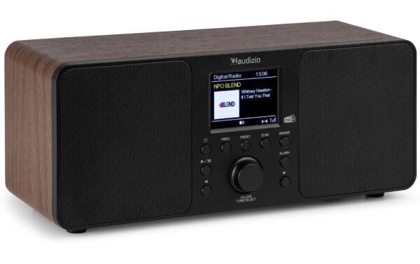 Audizio Genua WD DAB+/FM Radio mit Bluetooth, holzoptik