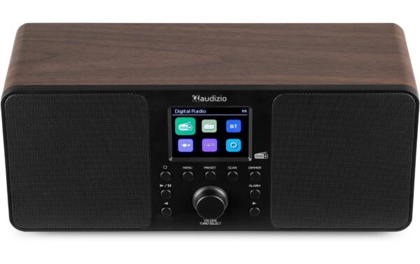 Audizio Genua WD DAB+/FM Radio mit Bluetooth, holzoptik