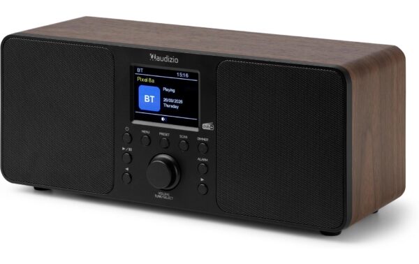 Audizio Genua WD DAB+/FM Radio mit Bluetooth, holzoptik