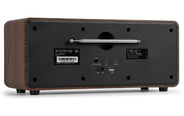 Audizio Genua WD DAB+/FM Radio mit Bluetooth, holzoptik