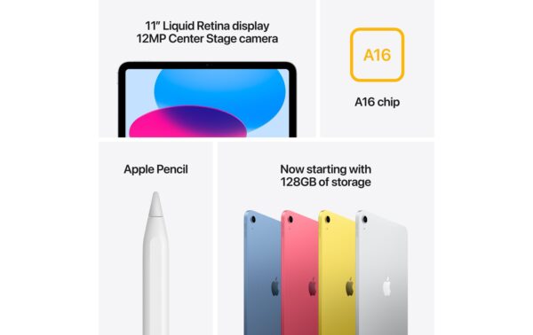 Apple, iPad A16 11th Gen. 2025 Cellular 128 11, Cellular, 2025