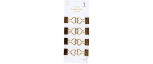 Rössler Geschenk Clips mit Herz, 8er Set gold