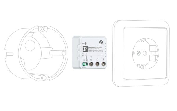 Paulmann Unterputzaktor Smart Home Zigbee 3.0, On/Off Weiss