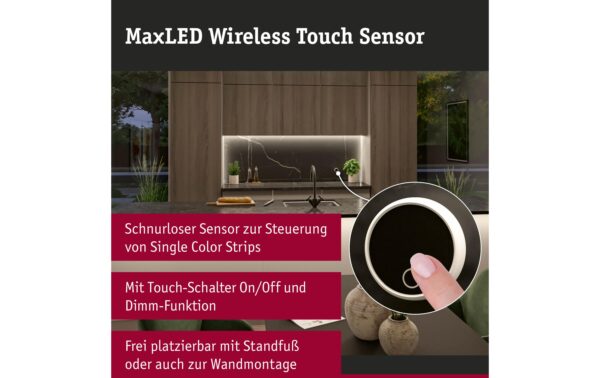 Paulmann MaxLED Wireless Touch Sensor extension 24V white black