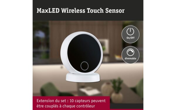 Paulmann MaxLED Wireless Touch Sensor extension 24V white black