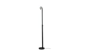 1859080 - Mediatech Paulmann LED Stehleuchte Aldan 2700K 827lm 473lm 8,5 / 7W Schwarz, Alu gebürstet