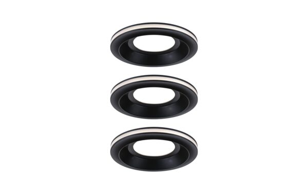 1859090 - Mediatech Paulmann LED Einbauleuchte Sormus 3er-Set IP65 rund 100mm 3x4,8 / 1,5W 560lm / 180lm