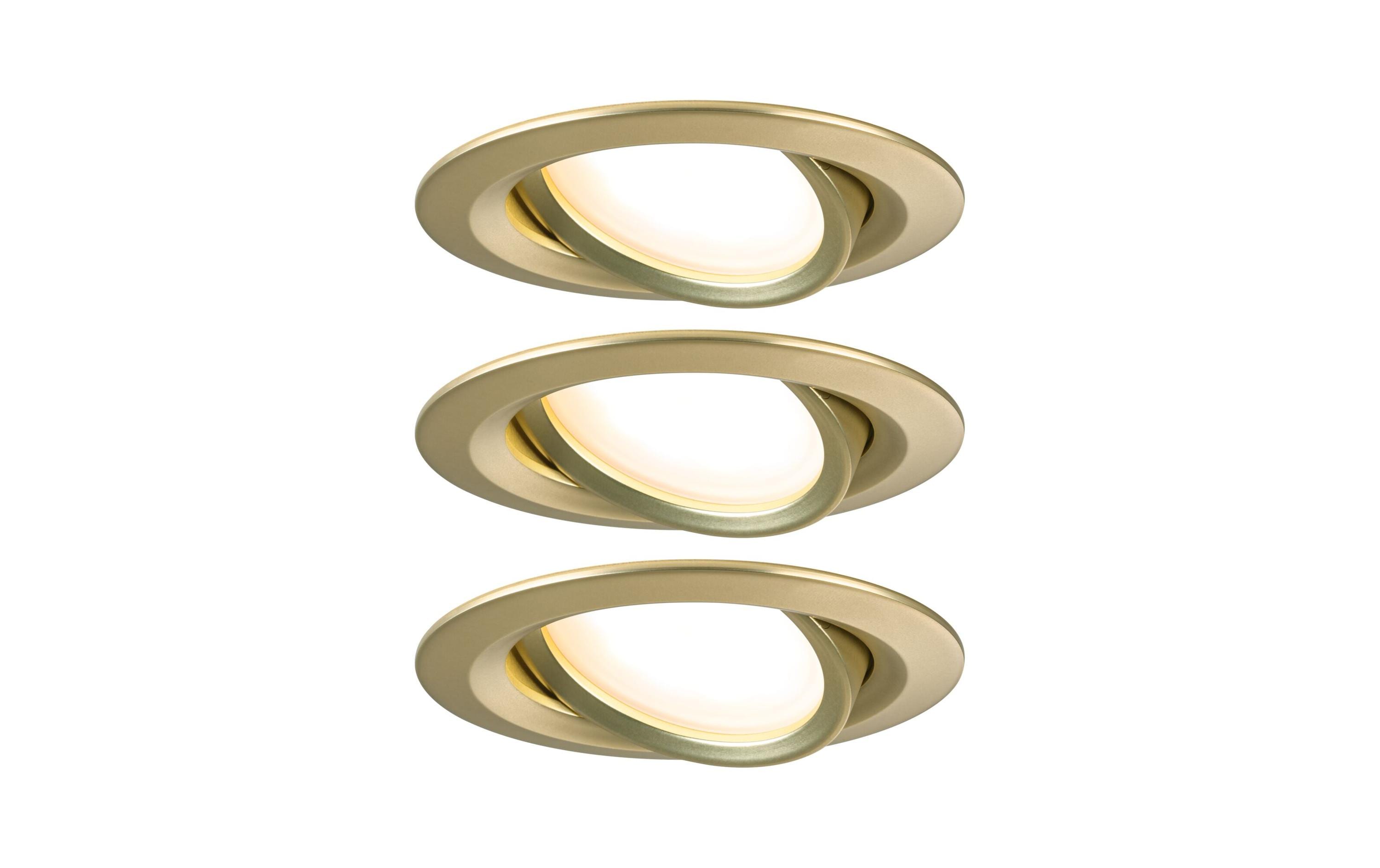 Paulmann LED Einbauleuchte Nova Coin 3-Set rund 84mm 50° Coin 3x6W 3x470lm 230V 270 kaufen Schweiz | Mediatech.ch