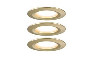 Paulmann LED Einbauleuchte Nova Coin IP44 rund 78mm Coin 3x6W 3x470lm 230V 2700K Gol kaufen Schweiz | Mediatech.ch
