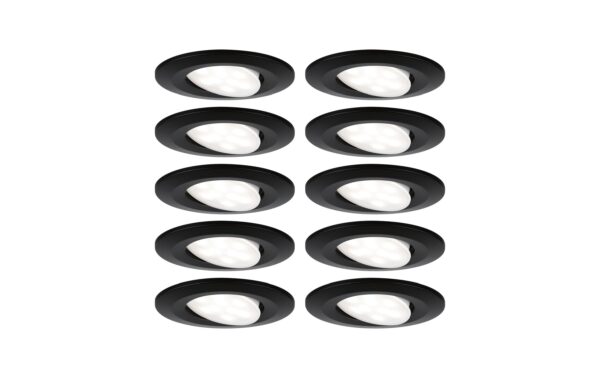 1859107 - Mediatech Paulmann LED Einbauleuchte Calla Basisset schwenkbar IP65 rund 90mm 30° 10x6W 10x500l kaufen Schweiz | Mediatech.ch