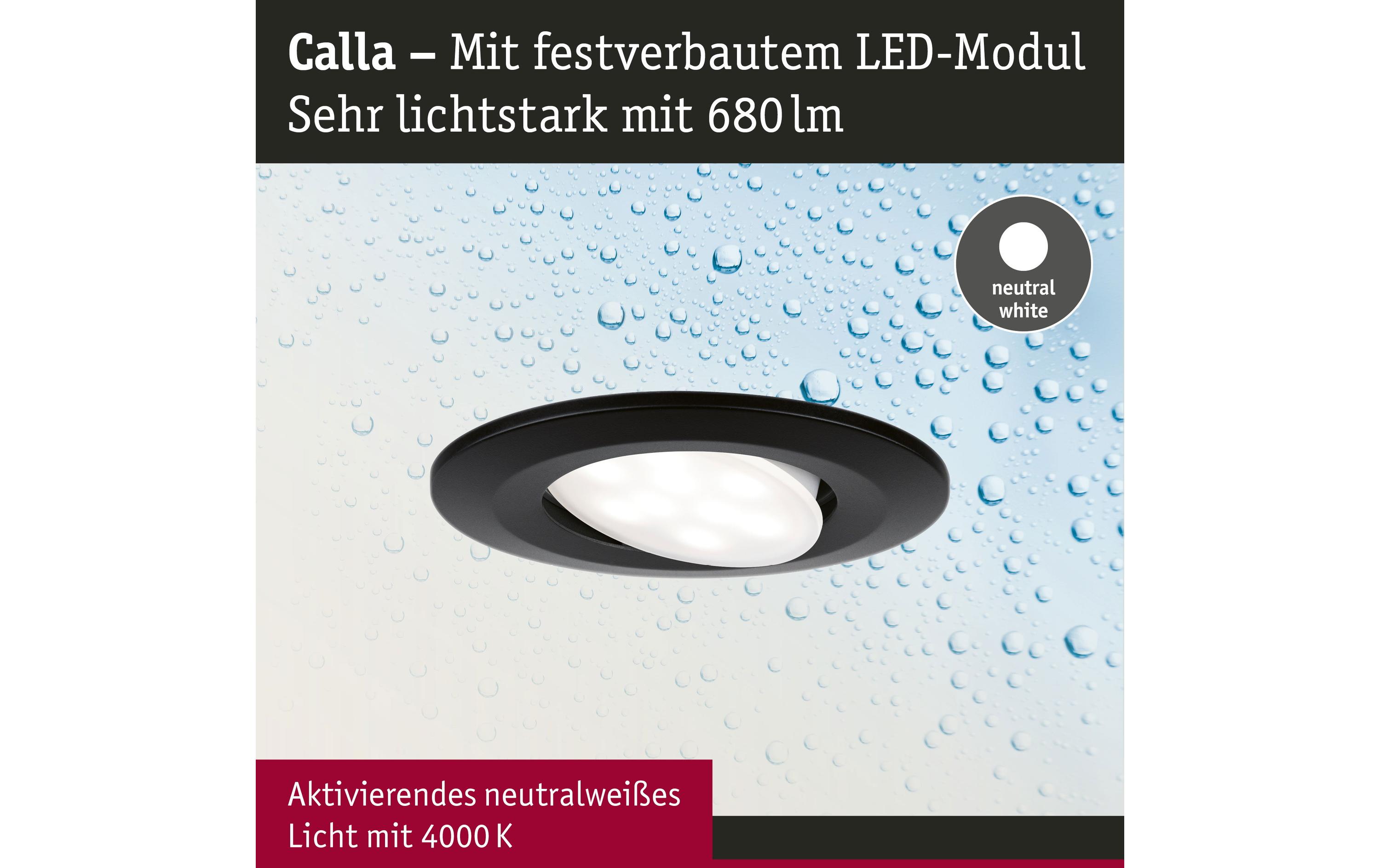 1859107_1 - Mediatech Paulmann LED Einbauleuchte Calla Basisset schwenkbar IP65 rund 90mm 30° 10x6W 10x500l