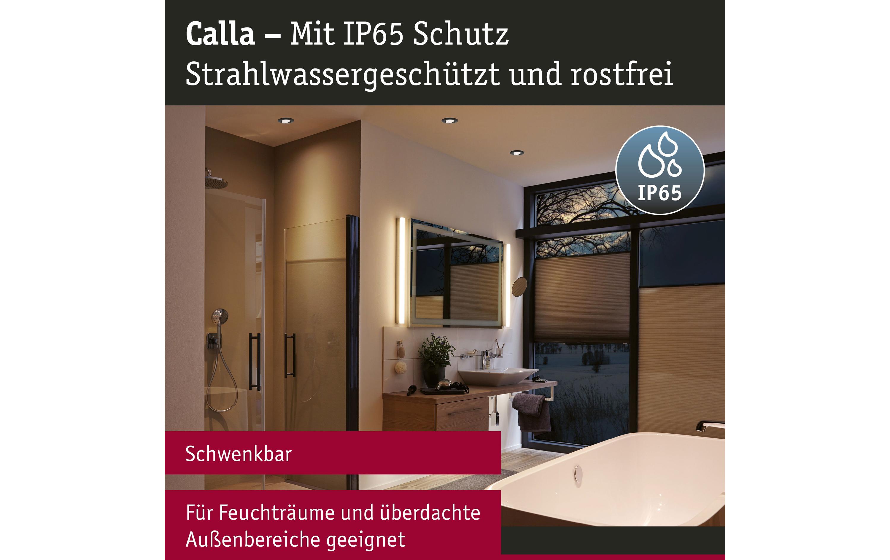 1859107_2 - Mediatech Paulmann LED Einbauleuchte Calla Basisset schwenkbar IP65 rund 90mm 30° 10x6W 10x500l