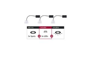 1859111 - Mediatech Paulmann LED Modul Einbauleuchte Choose Coi in 3er-Set rund 50mm Coin 3x6W 3x470lm 230V kaufen Schweiz | Mediatech.ch