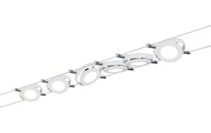 Paulmann LED Seilsystem RoundMac Basisset 6x200lm 6x4,3W 2700K 230/12V Weiss matt