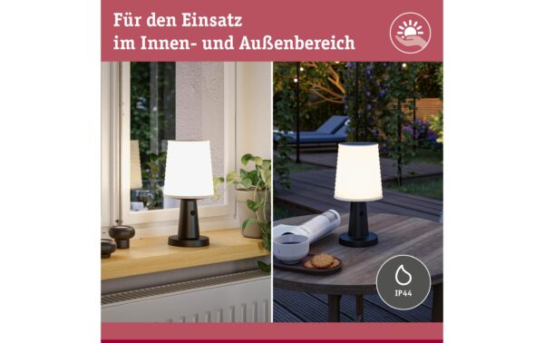 1859139_2 - Mediatech Paulmann Solar LED Tischleuchte Ilanga IP44 2700K 125lm Anthrazit