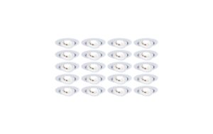 Paulmann LED Einbauleuchte 20er-Set schwenk rund 82mm 70° 20x4,8W 20x450lm 230V 30