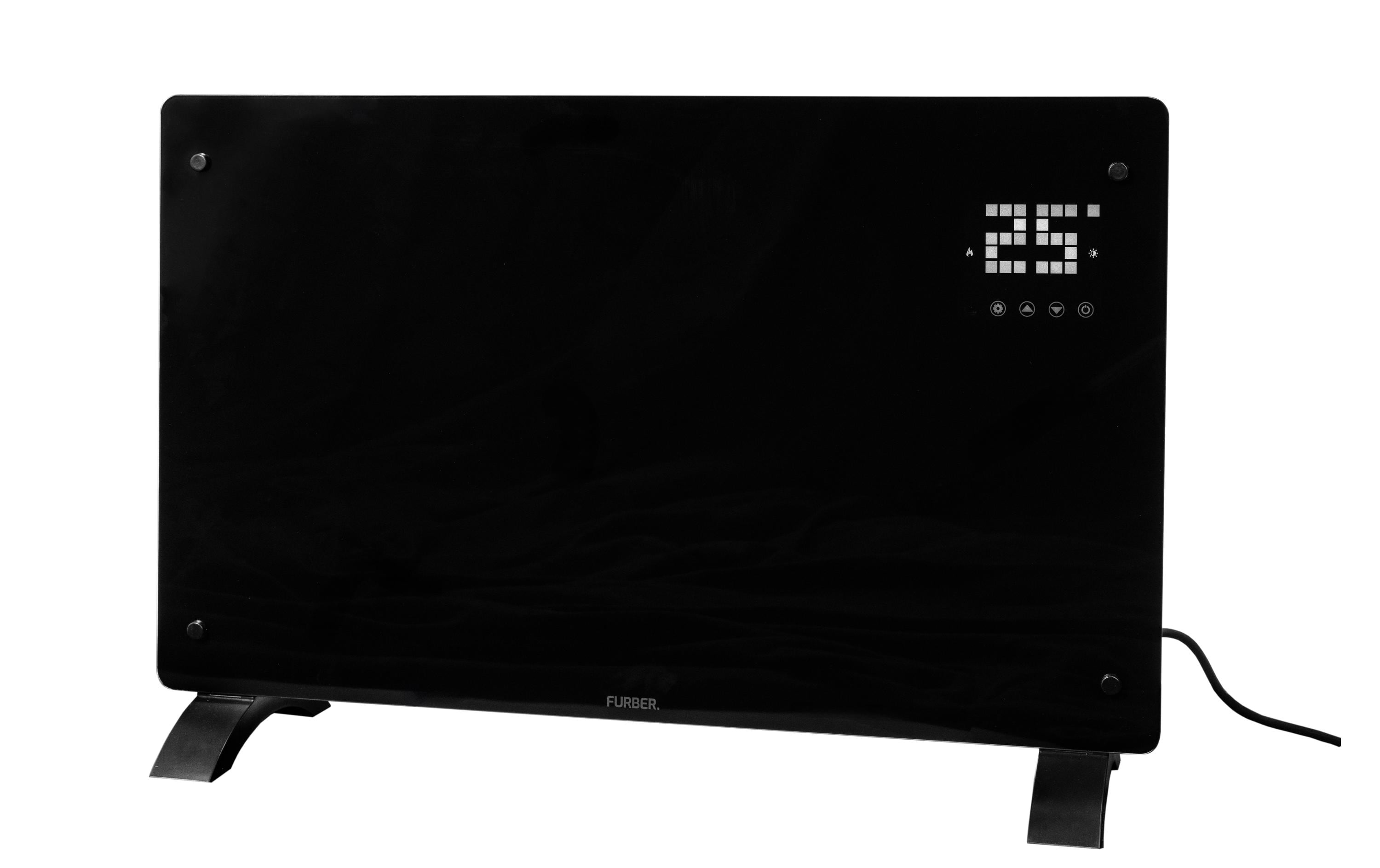 FURBER Konvektorheizung SAVI 20 schwarz Glasfront, 2000W, LED Display, wifi kaufen Schweiz | Mediatech.ch