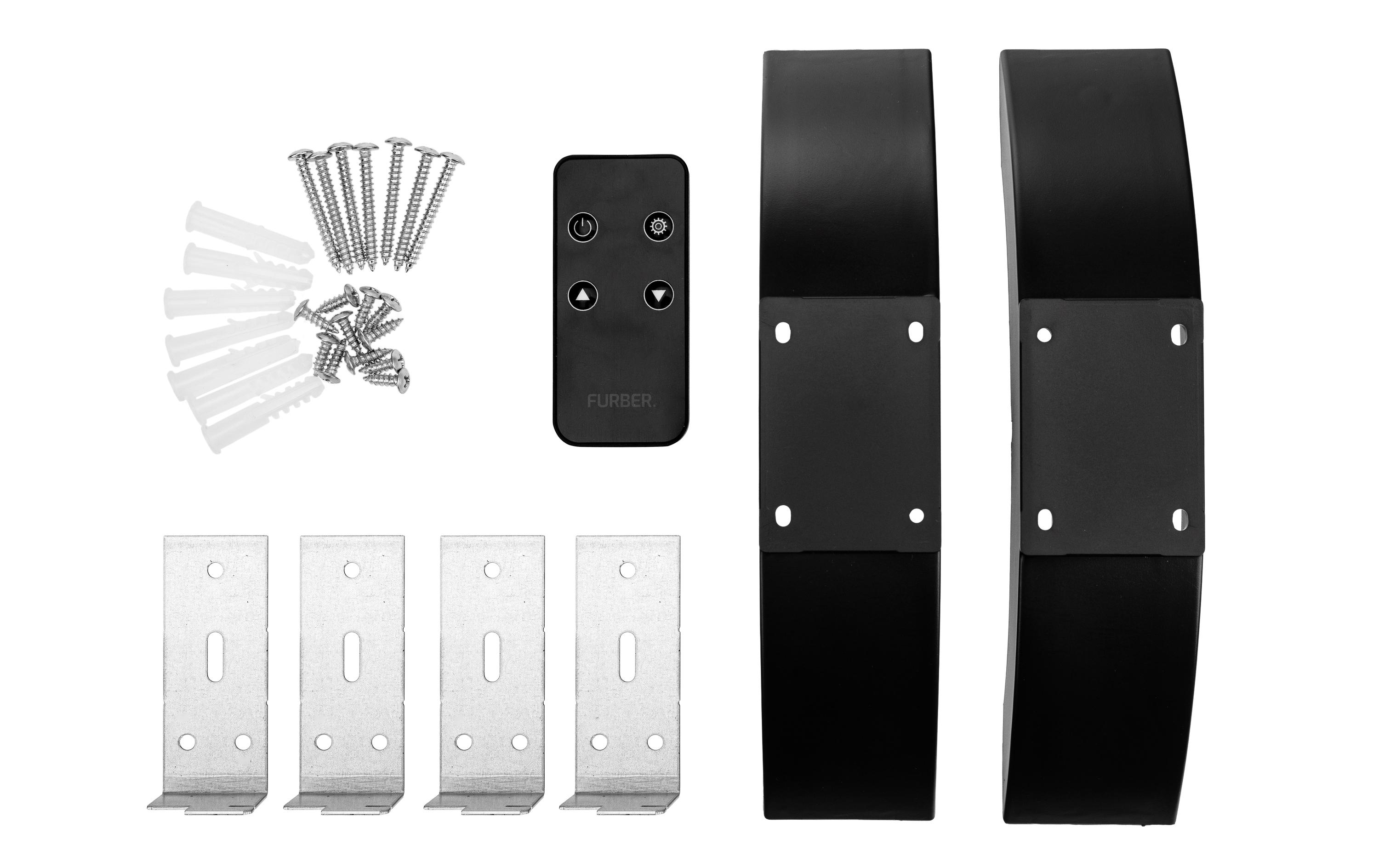 1860351_4 - Mediatech FURBER Konvektorheizung SAVI 20 schwarz Glasfront, 2000W, LED Display, wifi