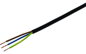 Installationskabel TD 3x 0.75mm2 schwarz, 20m