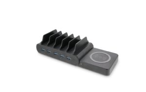 LMP GaN Ladestation mit Qi2 Ladepad 150W DuoCharge 5+1 Port 5x USB-C & USB-A kombI