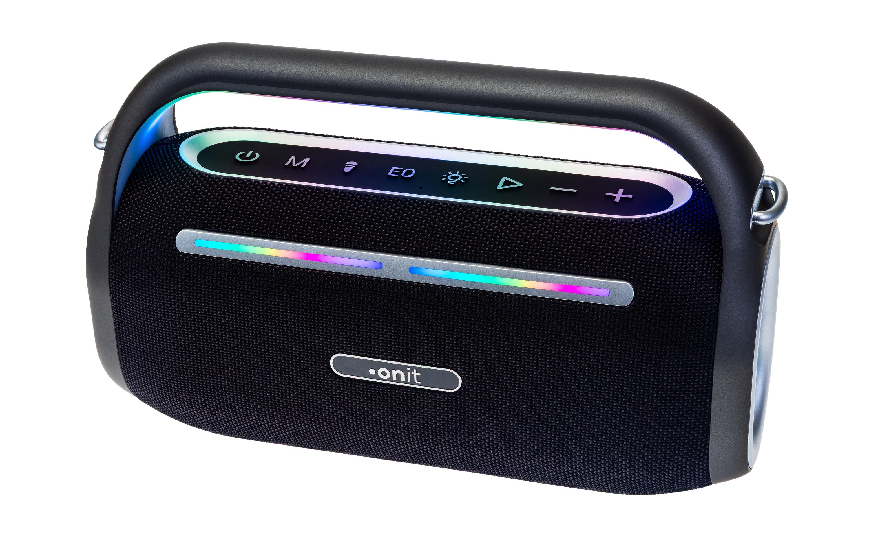 onit Lautsprecher 80W BT, Akku, RGB, Karaoke, EQ, PB, TWS kaufen Schweiz | Mediatech.ch