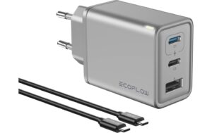EcoFlow RAPID 65W GaN Ladegerät mit 100W Silber