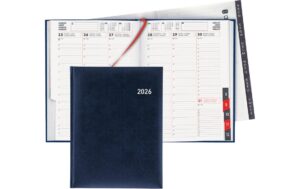 Biella Geschäftsagenda 2026 Orario d-blau 17.8 x 23.5 cm, 144 Seiten,  1 Wo auf 2 Sei