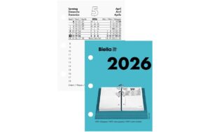 Biella Umlegeblock klein 8 x 10,8 cm, 1 Tag pro Seite