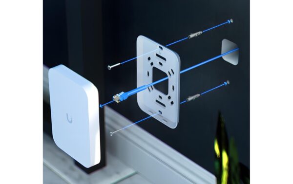 Ubiquiti UniFi U7-IW: Inwall AP WiFi-7 5Gbps,  2.5GE, PoE+, Wandmontage
