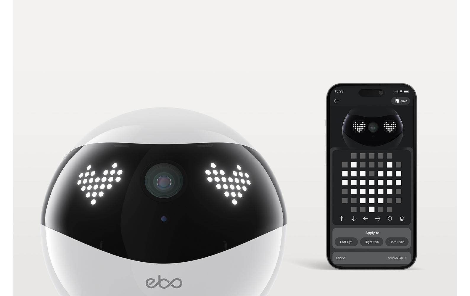 1862792_4 - Mediatech Enabot Ebo Air 2 Weiss 2k Cam, Überwachungskamera