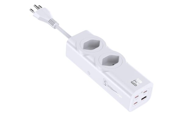 Schönenberger Fast Charging Station 2xT13 3xUSB-C 1xUSB Weiss, 67W kaufen | Mediatech.ch