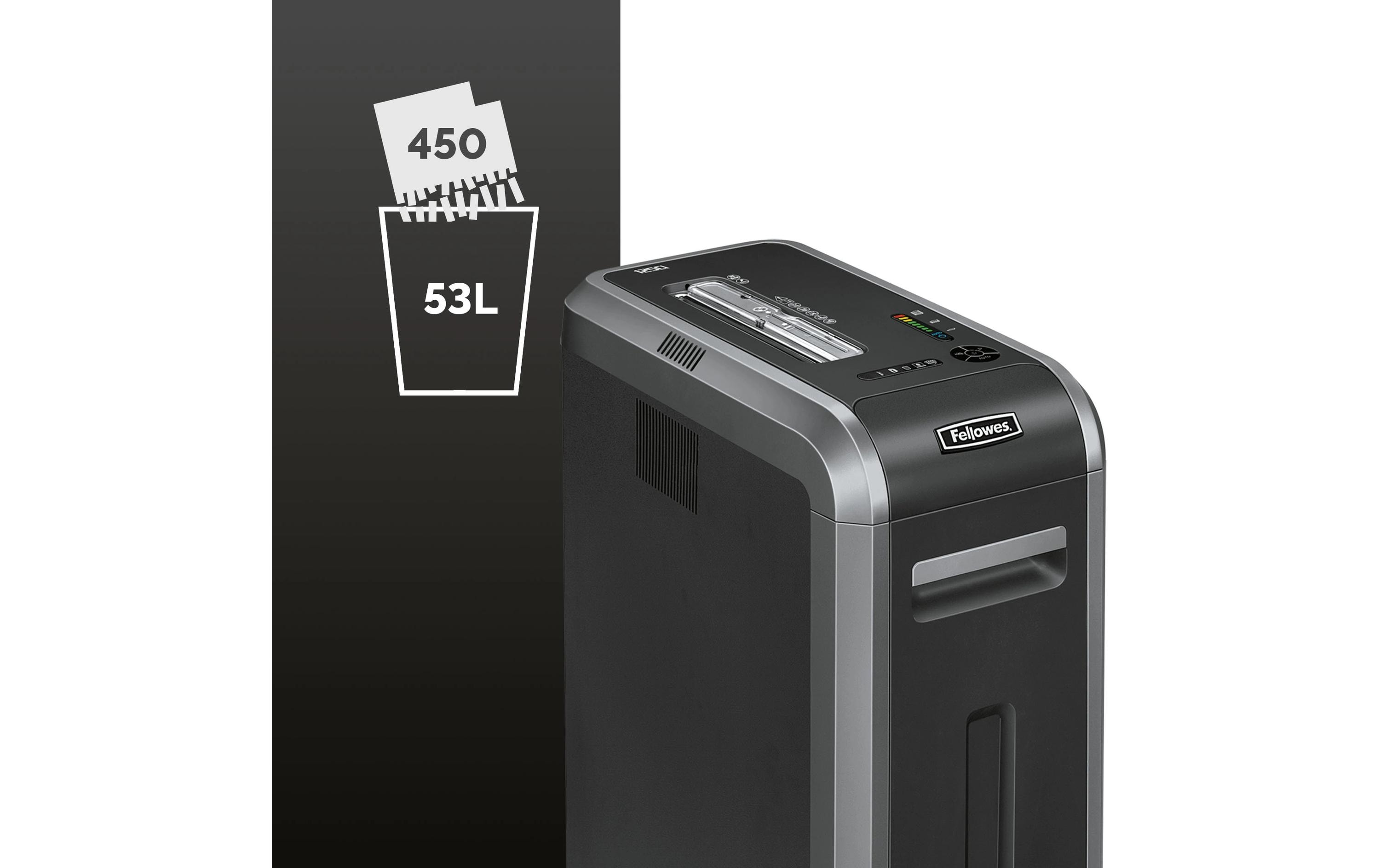 186369_6 - Mediatech Fellowes Aktenvernichter 125Ci bis 18 Blatt, 53 Liter, Partikelschnitt