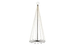 Konstsmide LED Tannenbaum Stern 240 cm 665 bernsteinfarbene LED, 6W, Timer, IP55