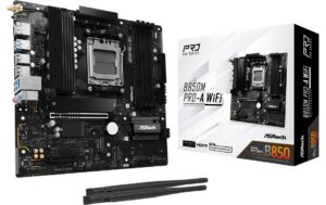 ASRock B850M PRO-A WIFI, mATX, AM5 AMD B850, AM5, 4x DDR5, PCIe 5.0