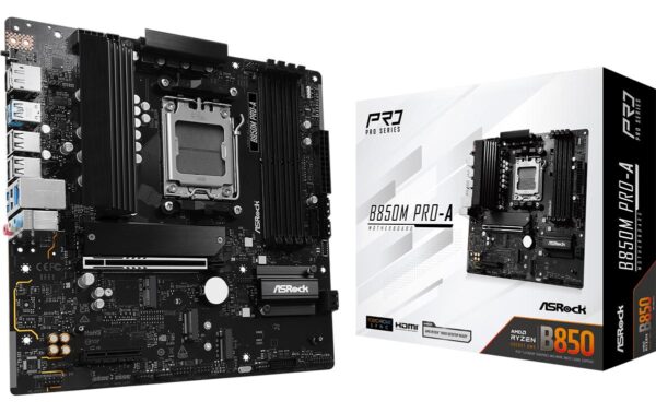 1864486 - Mediatech ASRock B850M PRO-A, mATX, AM5 AMD B850, AM5, 4x DDR5, PCIe 5.0 kaufen Schweiz | Mediatech.ch