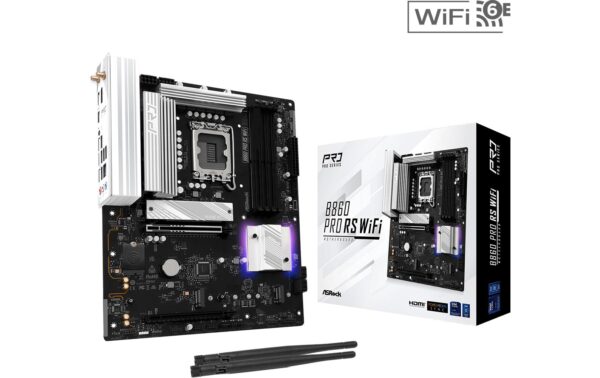 ASRock B860 PRO RS WIFI, ATX, LGA1851 Intel B860, LGA1851, 4x DDR5, PCIe 5.0 kaufen Schweiz | Mediatech.ch