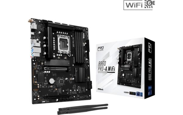 ASRock B860 PRO-A WIFI, ATX, LGA1851 Intel B860, LGA1851, 4x DDR5, PCIe 5.0 kaufen Schweiz | Mediatech.ch
