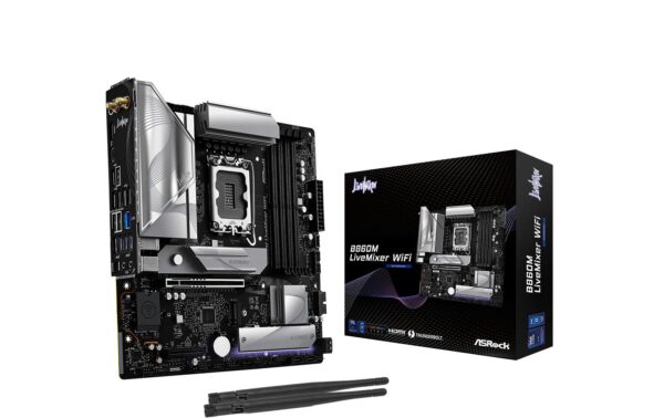 ASRock B860M LIVEMIXER WIFI, mATX, LGA1851 Intel B860, LGA1851, 4x DDR5, PCIe 5.0 kaufen Schweiz | Mediatech.ch