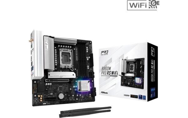 ASRock B860M PRO RS WIFI, mATX, LGA1851 Intel B860, LGA1851, 4x DDR5, PCIe 5.0 kaufen Schweiz | Mediatech.ch