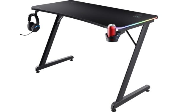 1864621_2 - Mediatech Trust GXT709 Luminus RGB Gaming Tisch schwarz