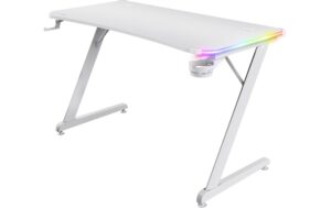Trust GXT709W Luminus RGB Gaming Tisch weiss
