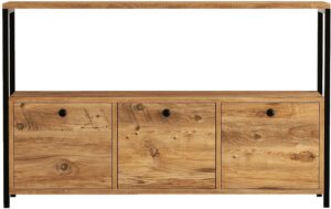 Woody Fashion Sideboard Nero Span melaminbeschichtet