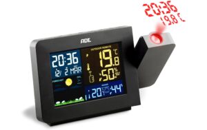 ADE Wetterstation mit Funk-Aussensensor schwarz, mit Projektion kaufen Schweiz | Mediatech.ch
