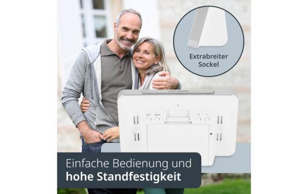 ADE Wetterstation mit Funk-Aussensensor weiss, mit DCF-Funkuhr
